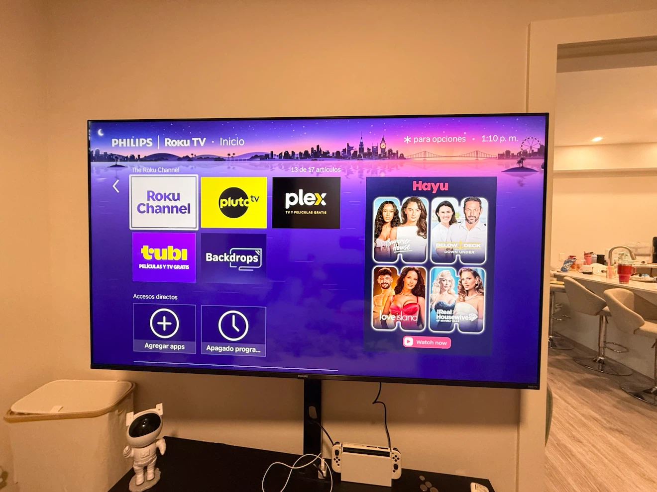 Philips 65” Roku TV + TV Stand - photo 3