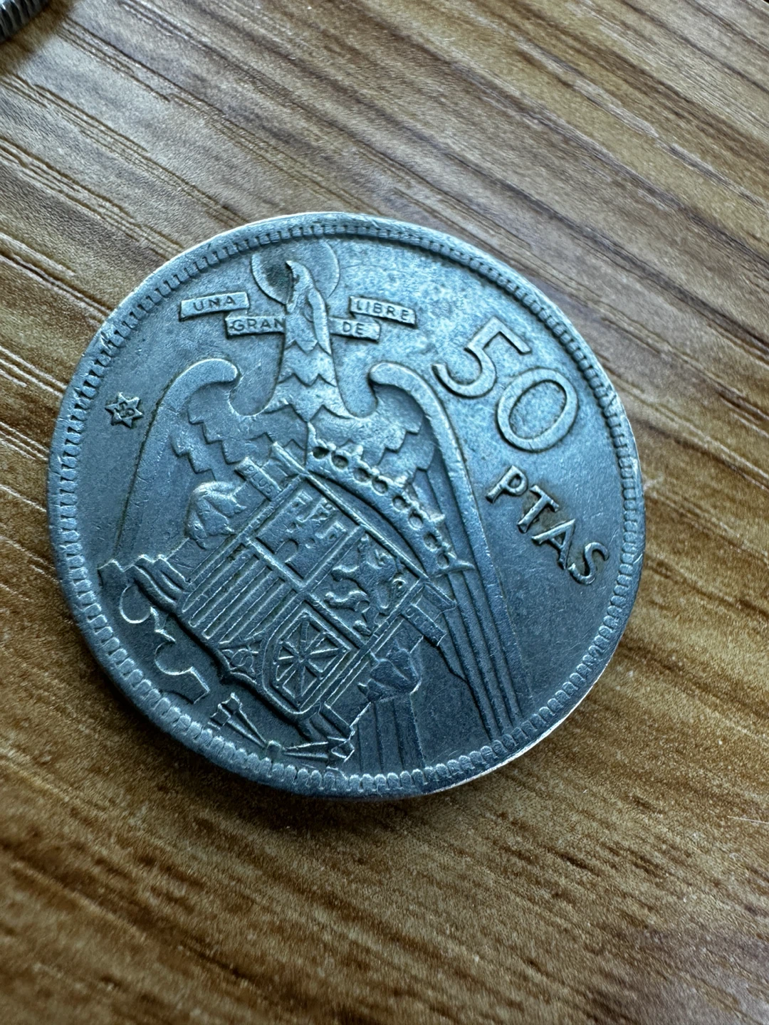 1957 Spain Pesetas Coin