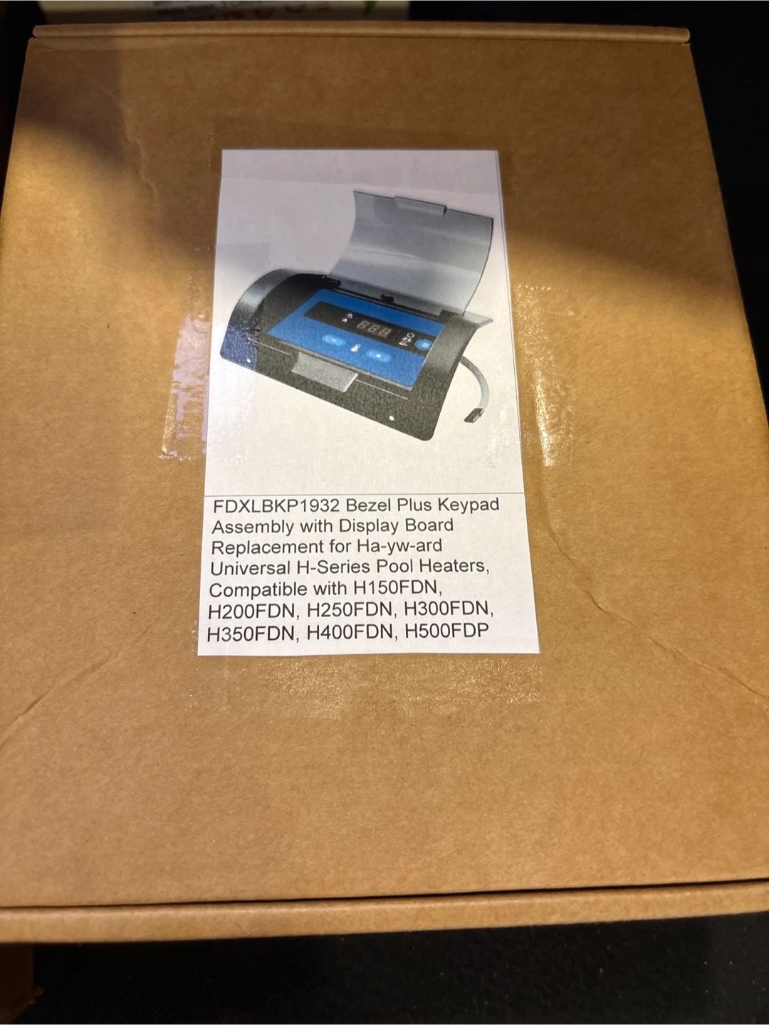 Hayward pool heater Bezel Keypad Assembly with Display Board - photo 2