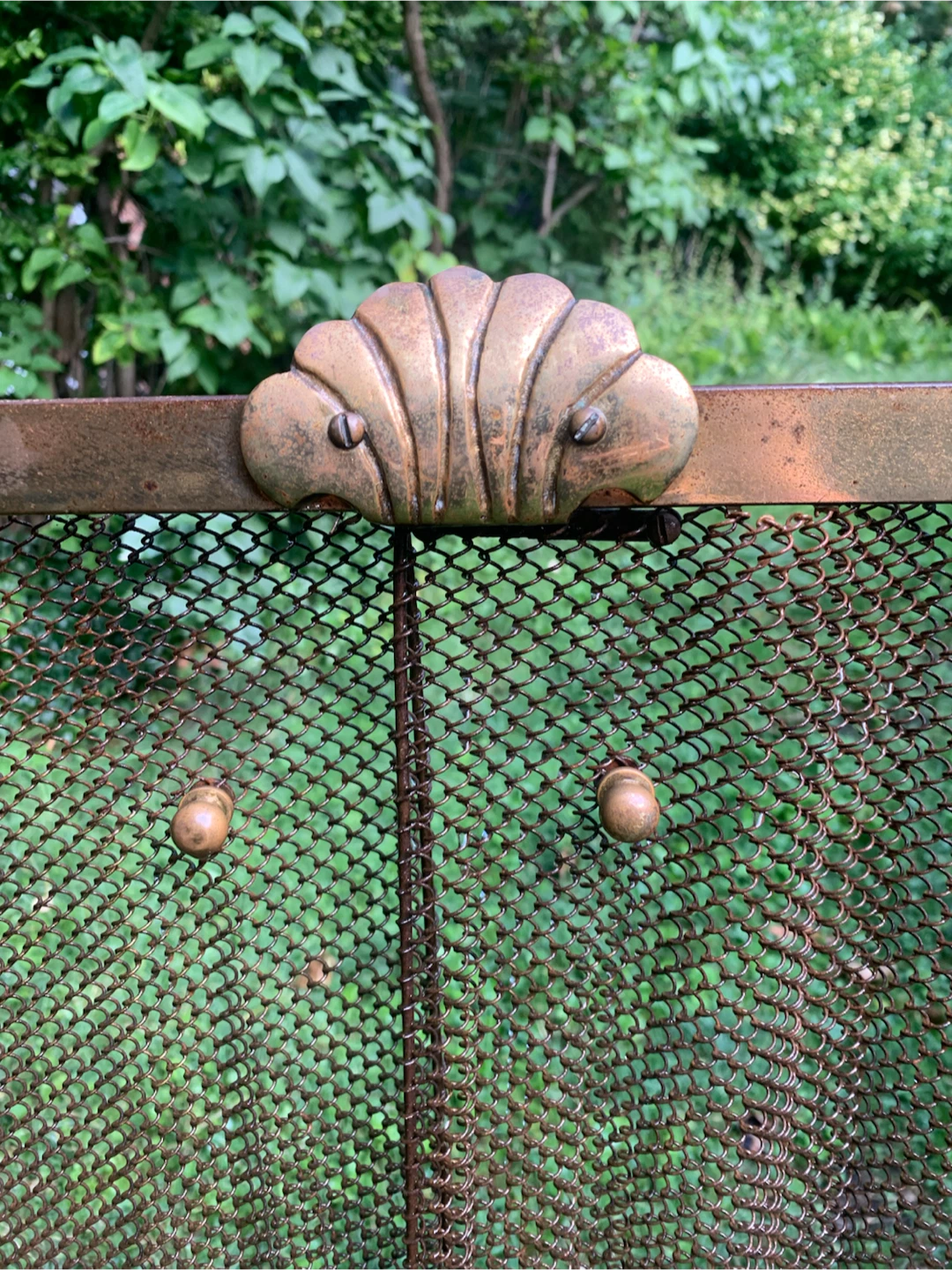 Vintage Metal Fireplace Screen - photo 2