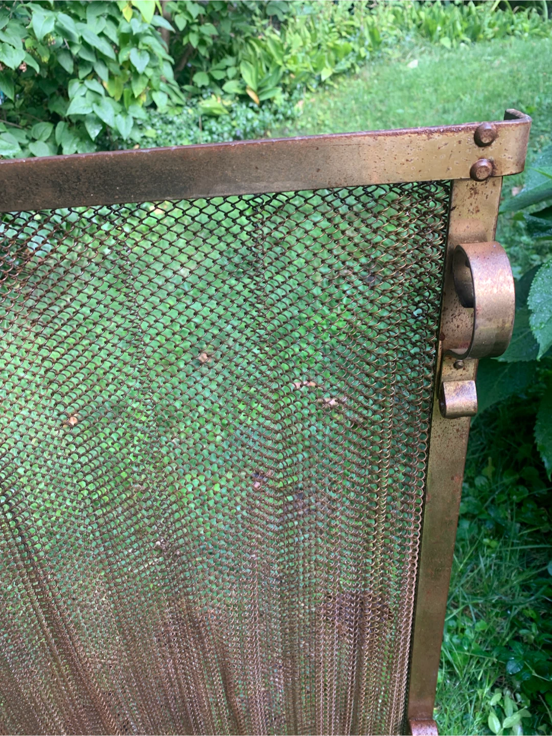 Vintage Metal Fireplace Screen - photo 3