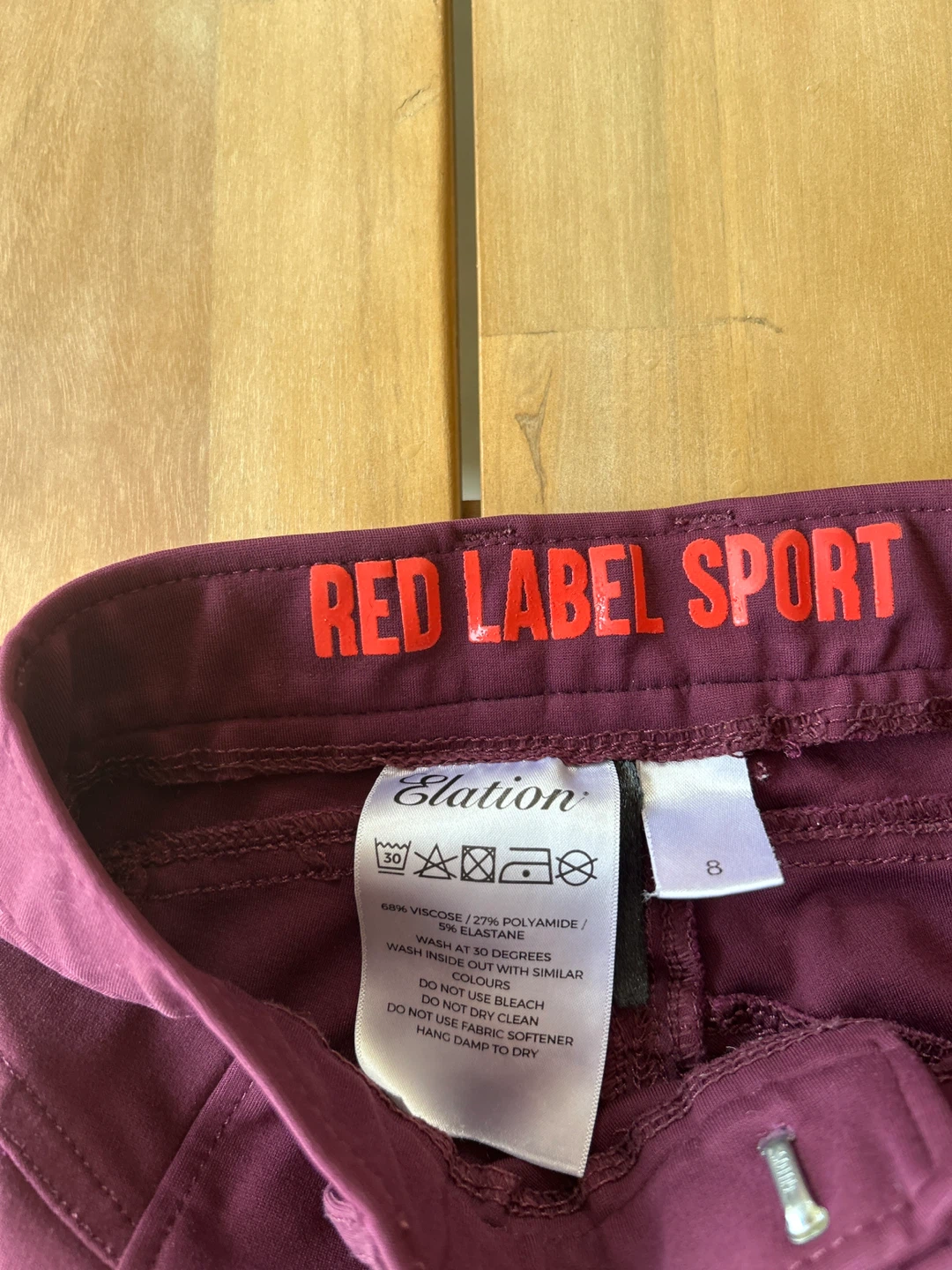 Elation Red Label Sport Riding Breeches Size 8 Burgundy - photo 2