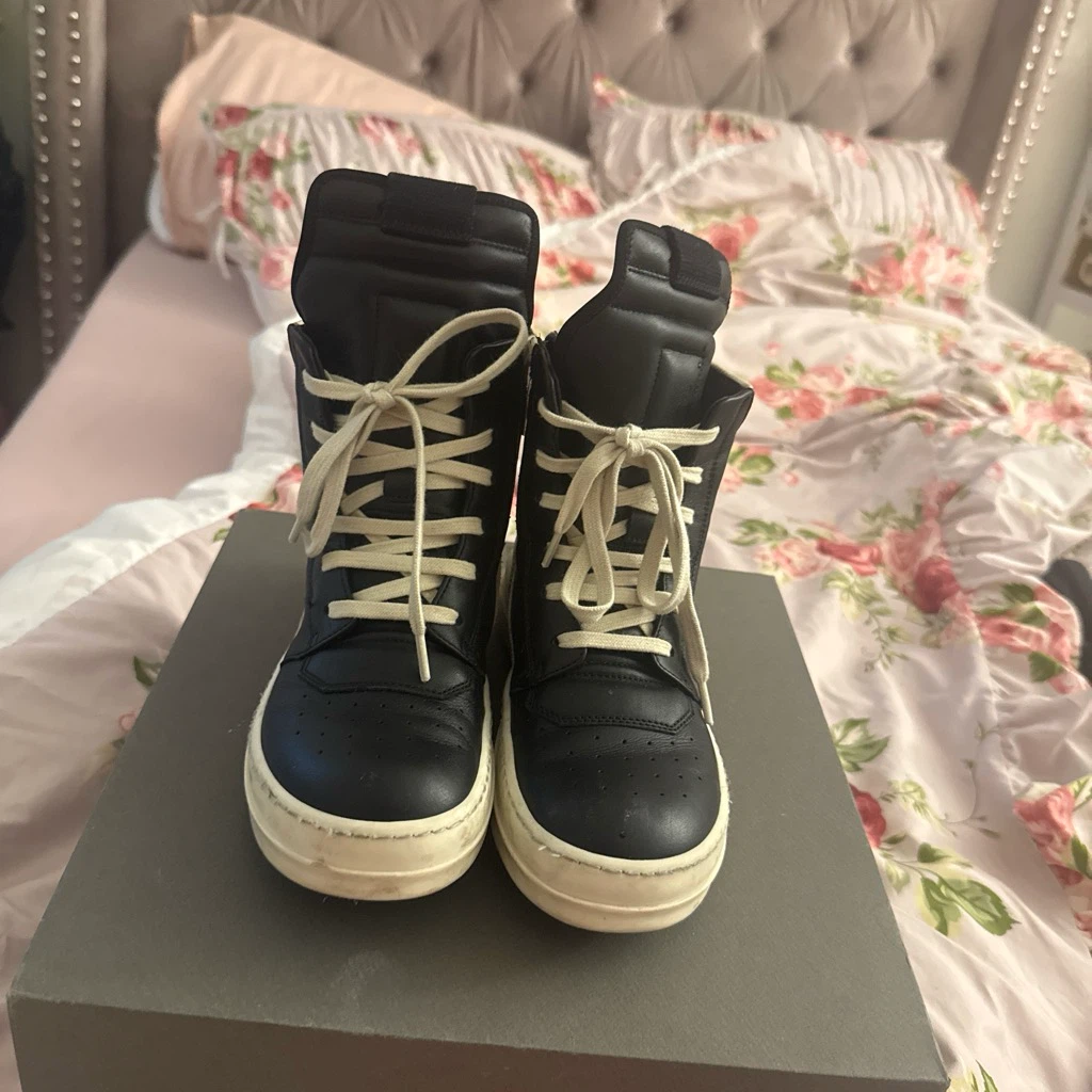 Rick Owens BabyGEO High-Top Sneakers - Size 31