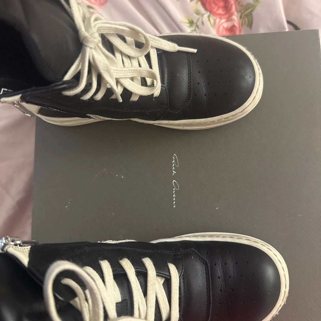 Rick Owens BabyGEO High-Top Sneakers - Size 31 - photo 3