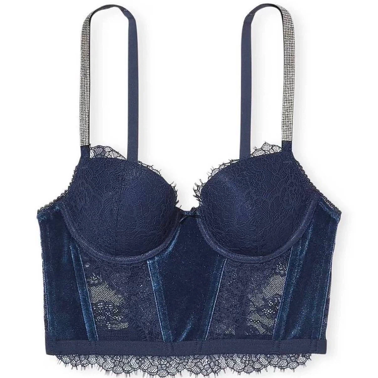 Victoria's Secret  Velvet Corset Bra - 38DD - photo 2