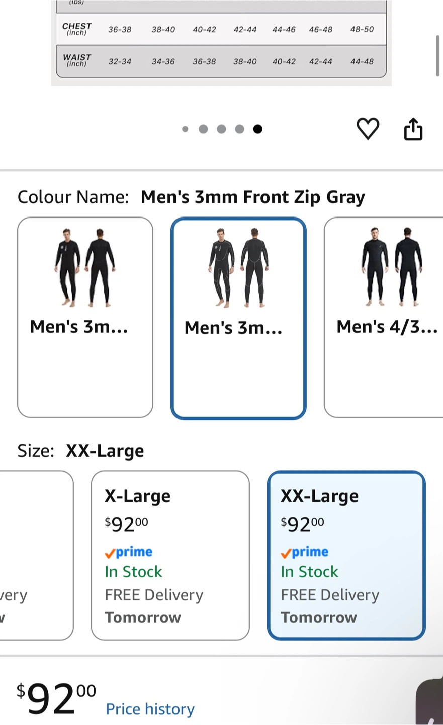 Lemoracn Men's 3mm Wetsuit XX-Large - photo 3