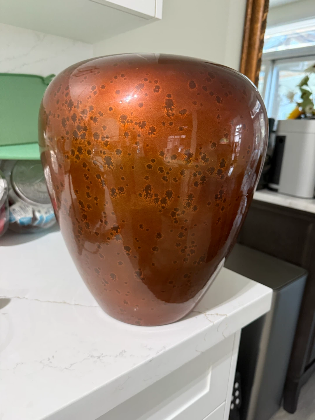1 Copper Speckled Vase