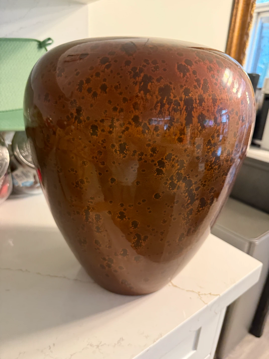 1 Copper Speckled Vase - photo 2