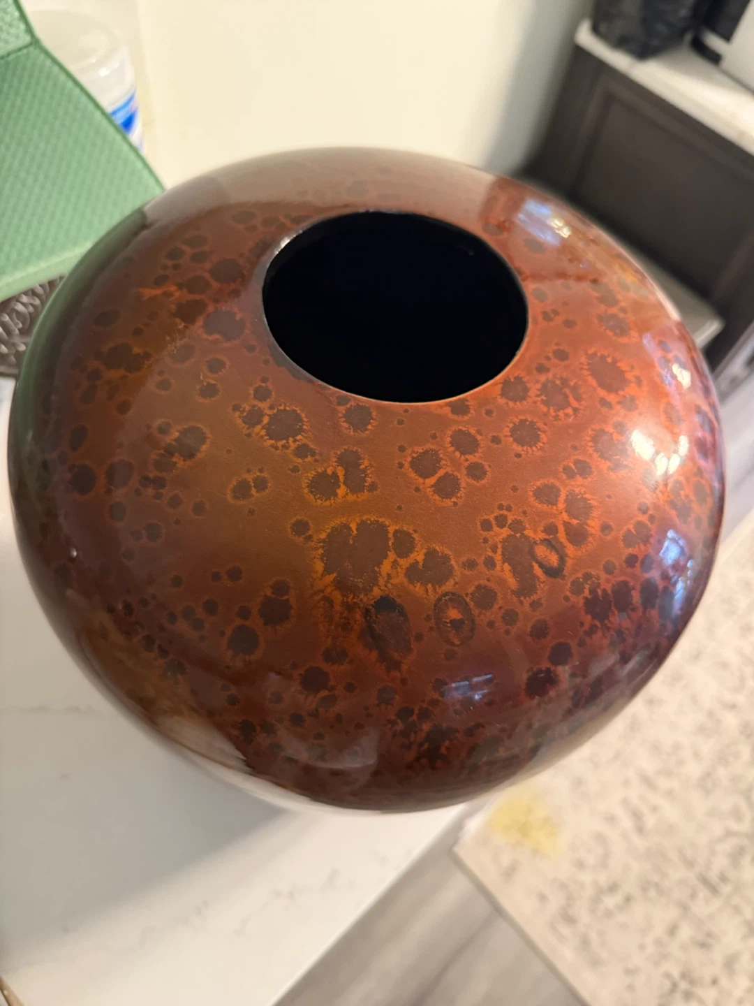 1 Copper Speckled Vase - photo 3