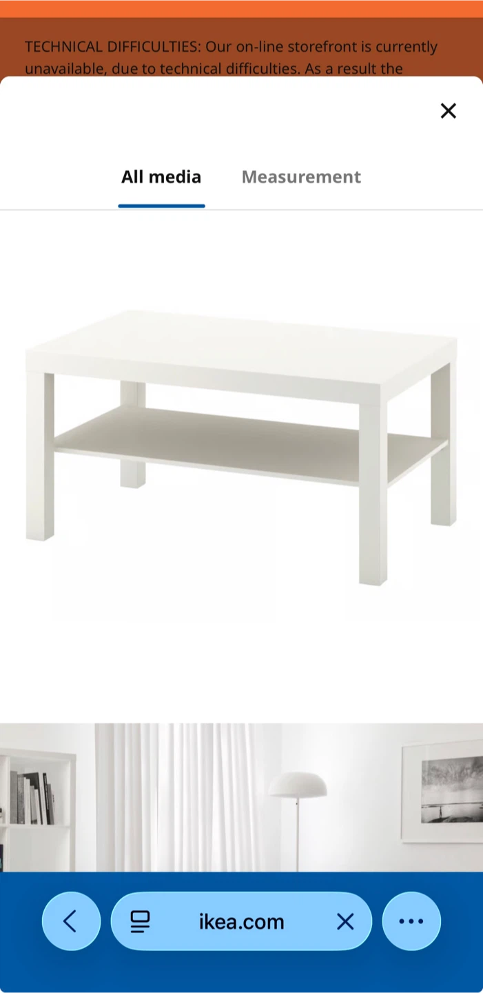 IKEA Coffee Table - White
