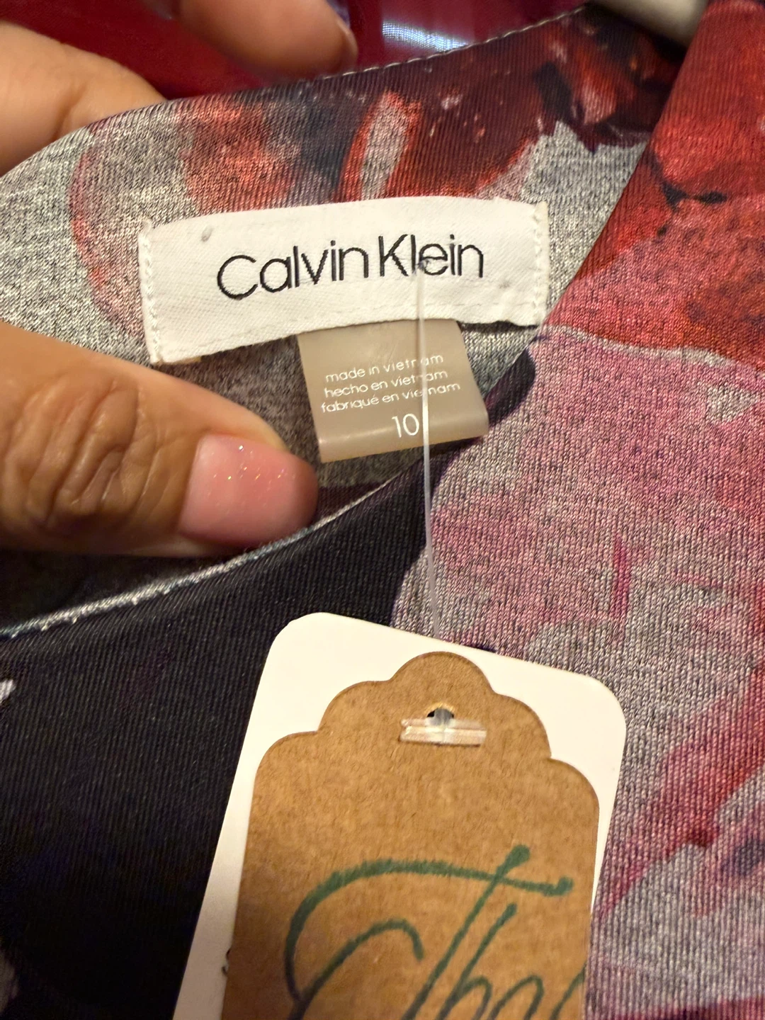 Calvin Klein Floral Fit & Flare Dress Size 10 - photo 3