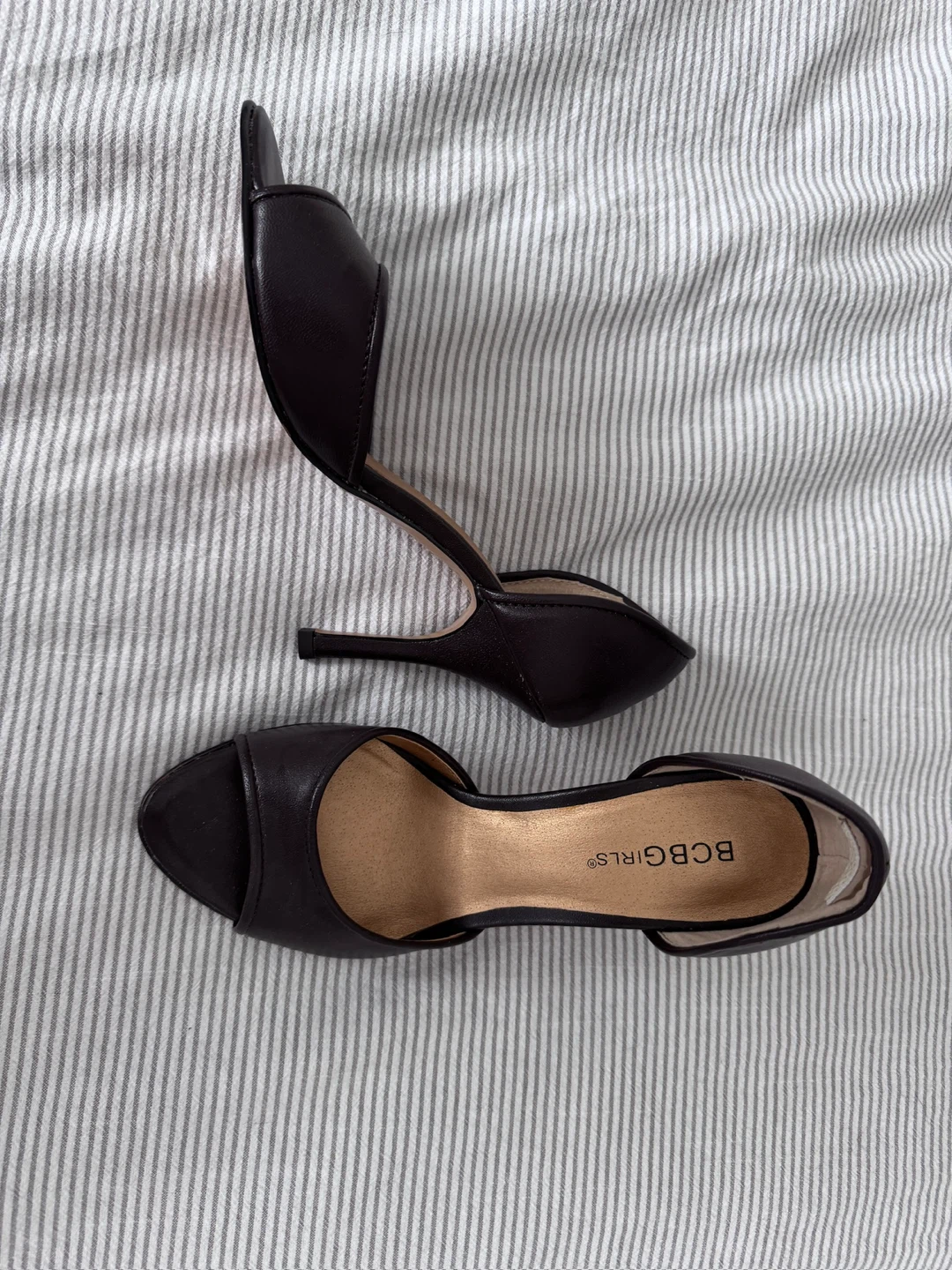 BCBGirls Women's Dark Brown Open Toe Heels - photo 2