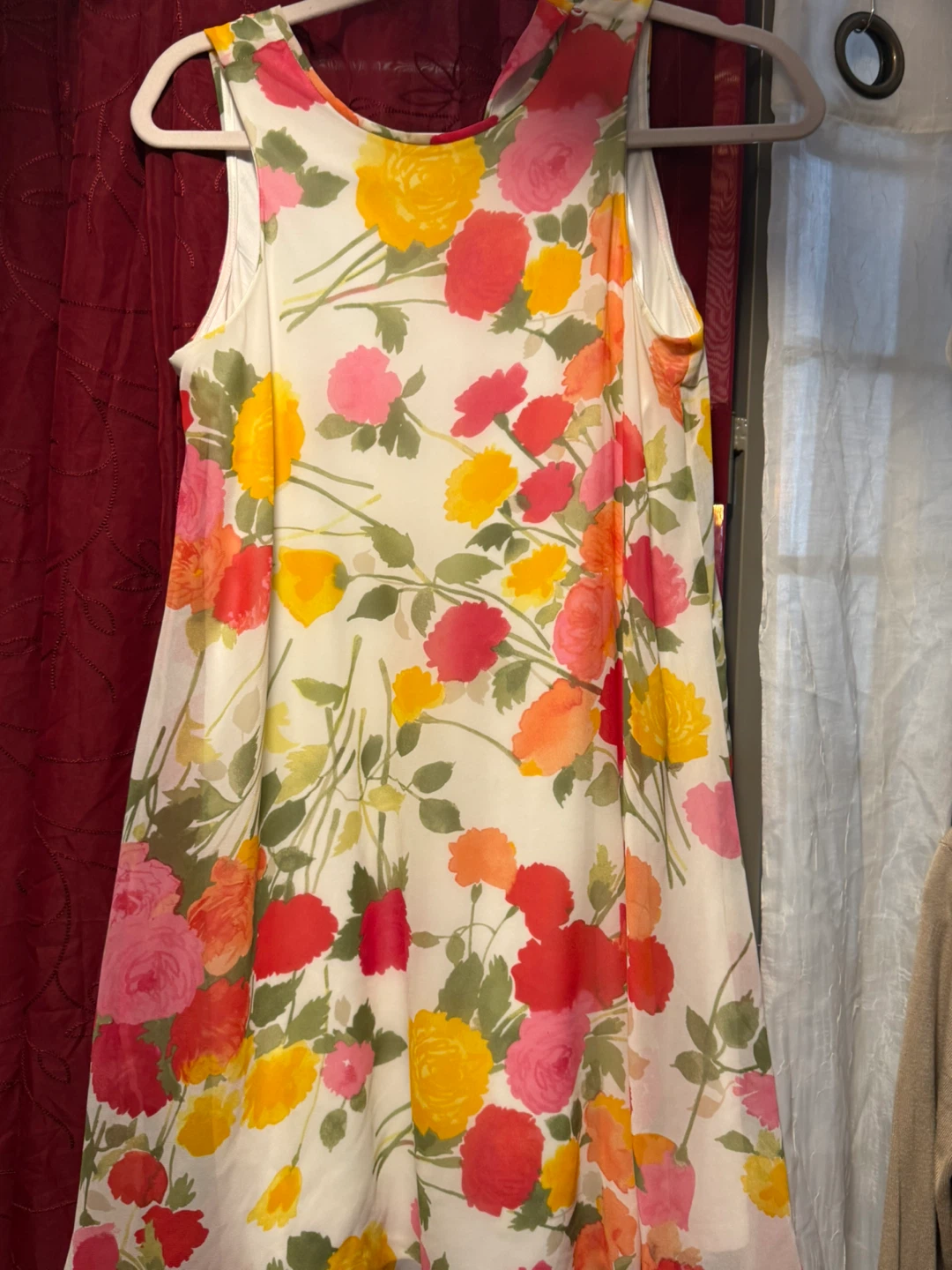 Women's Floral Sleeveless A-Line Dress - photo 3