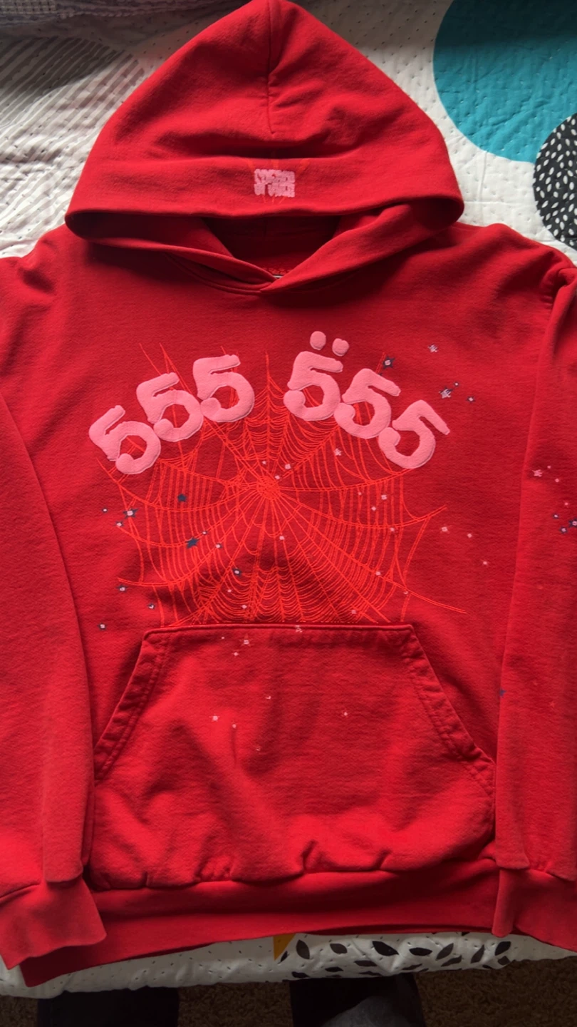 Red Sp5der 555 Hoodie