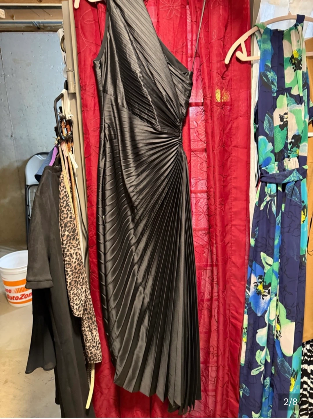 Dress Forum Black One-Shoulder Pleated Gown - photo 2