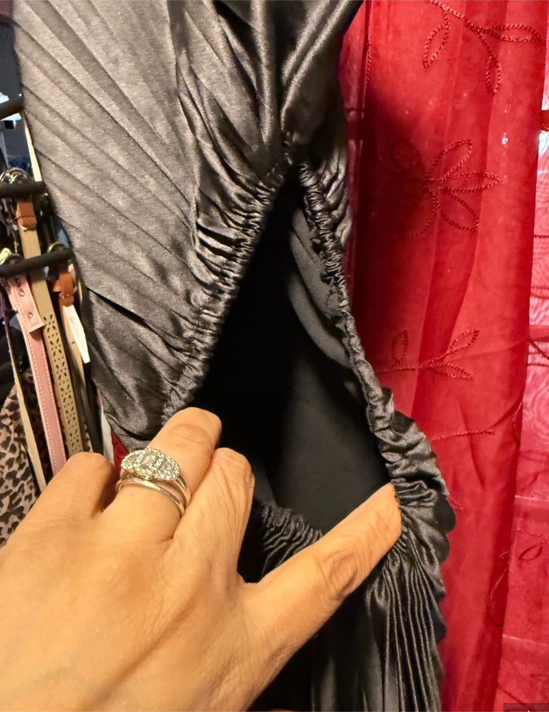 Dress Forum Black One-Shoulder Pleated Gown - photo 5