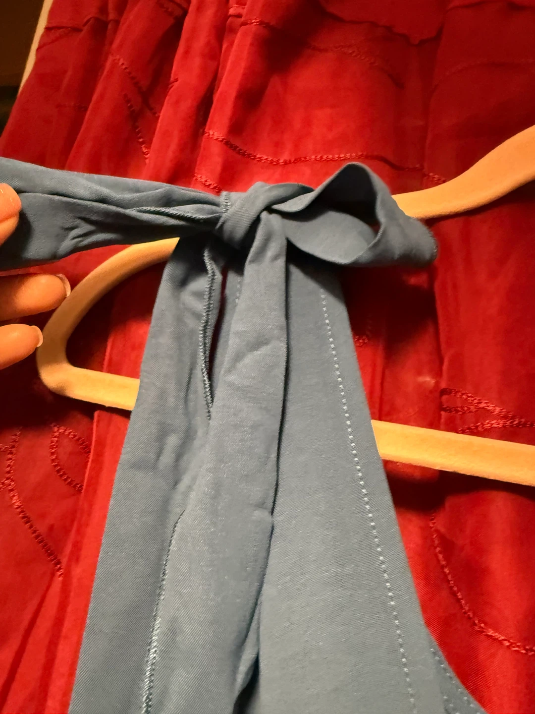 Pretty Garden Blue Tiered Midi Dress - photo 5