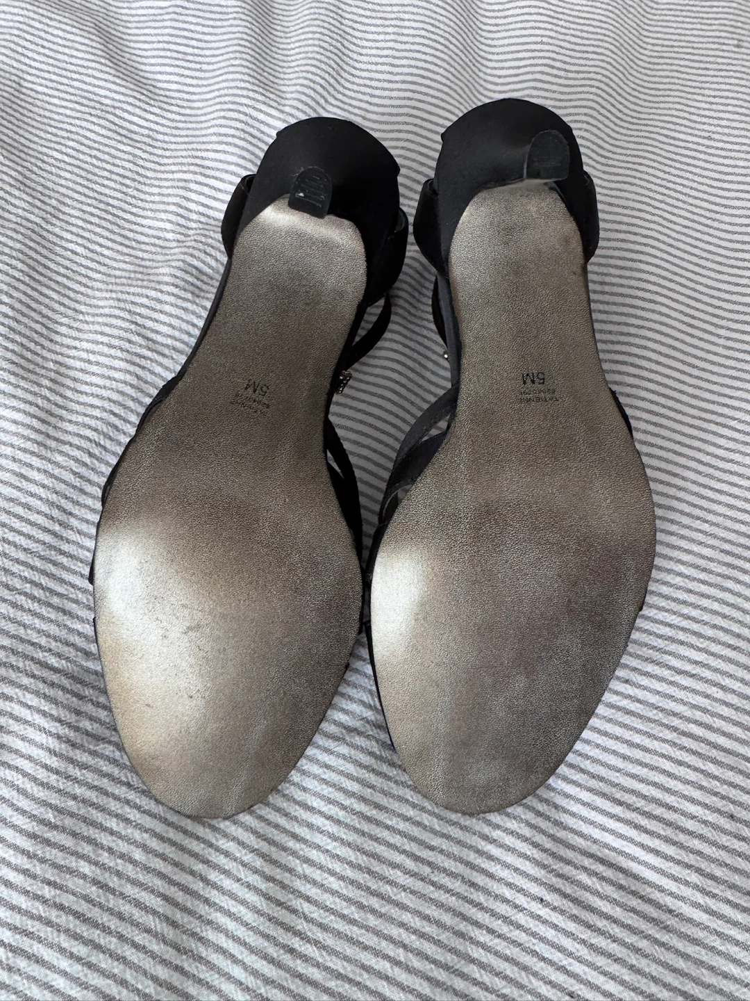 Feet First Black Satin Heeled Sandals - photo 3