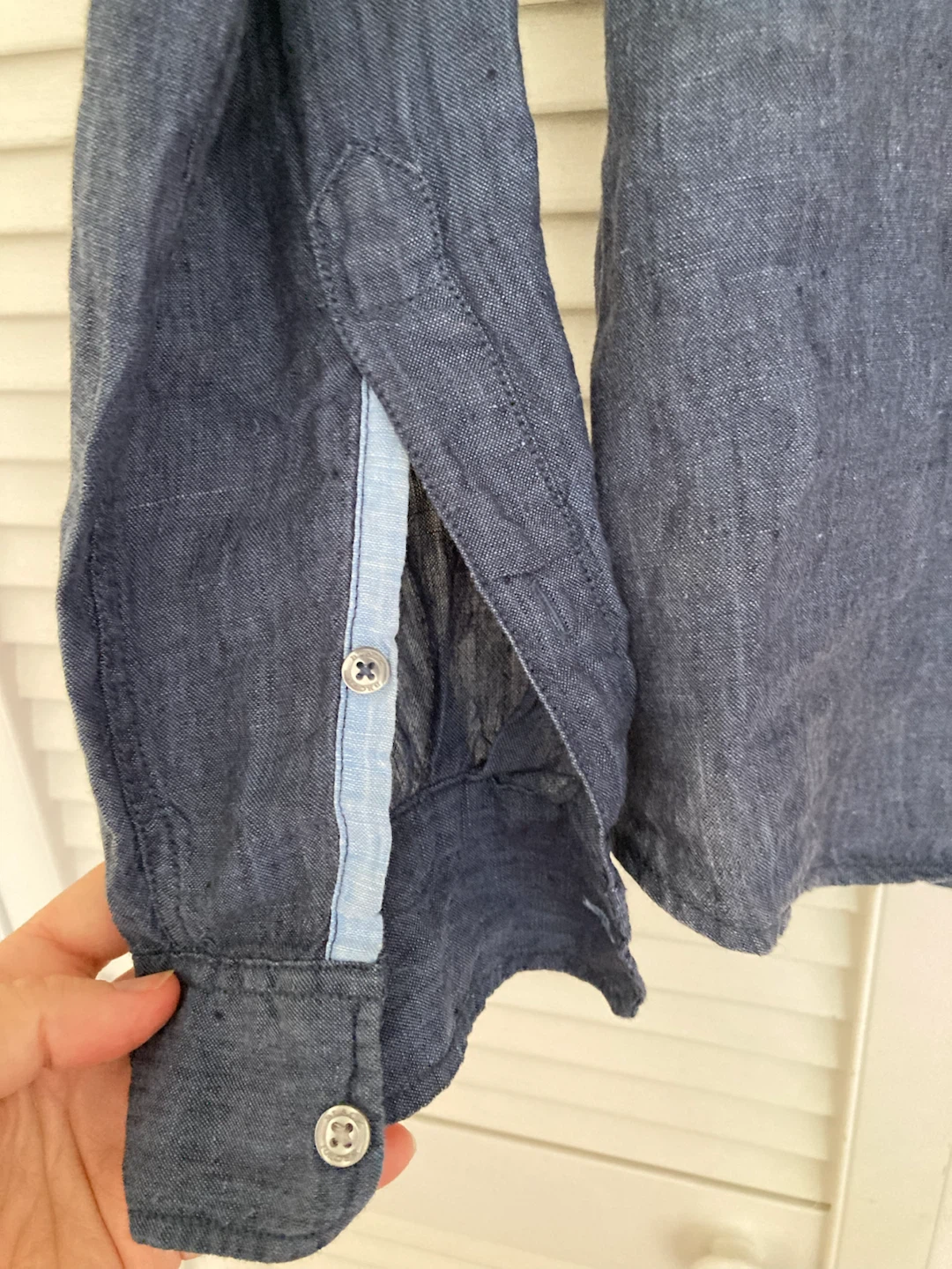 Men's Linen Long-sleeve Shirt M - photo 4