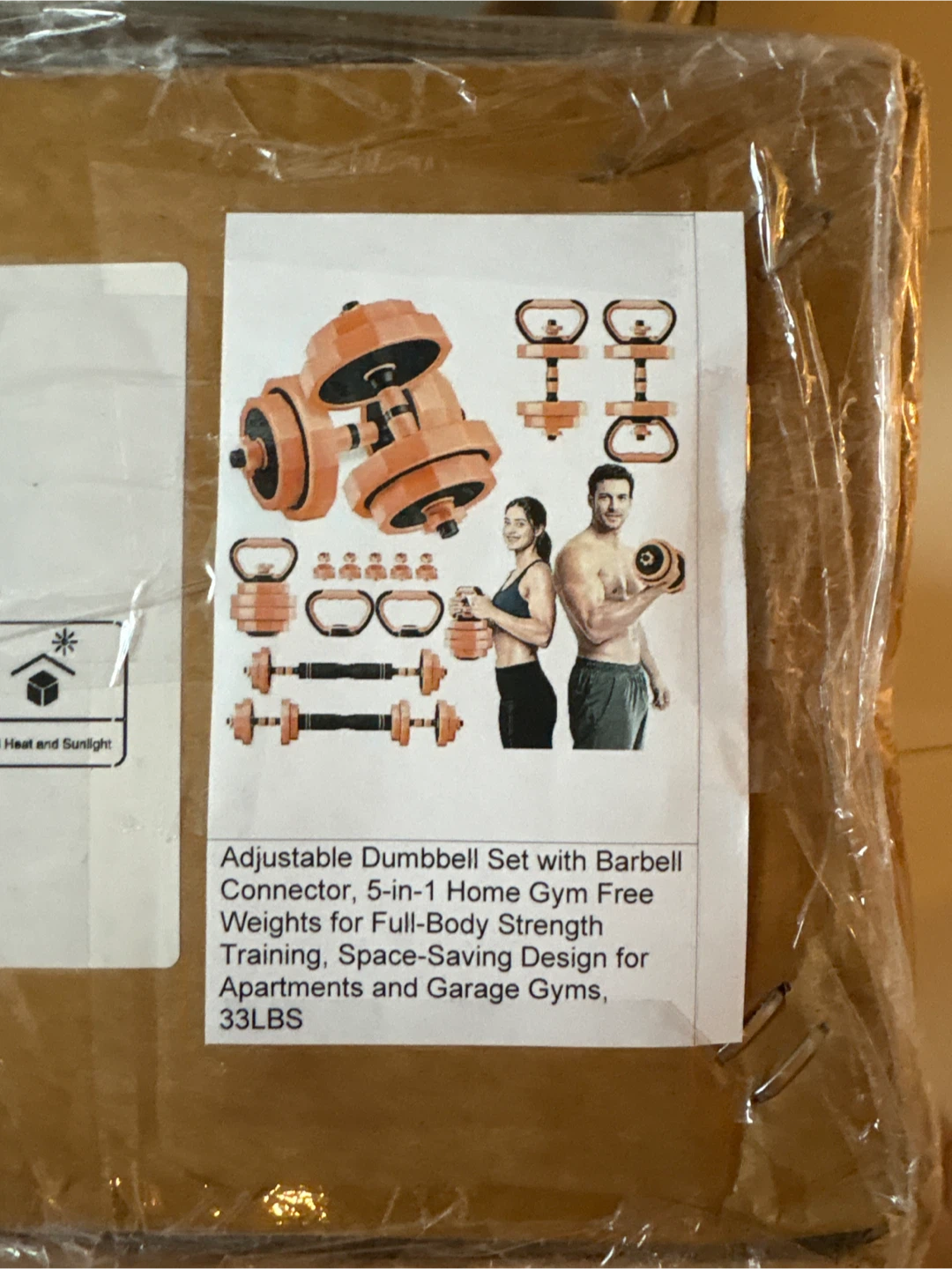 Adjustable Dumbbell Set 33LBS