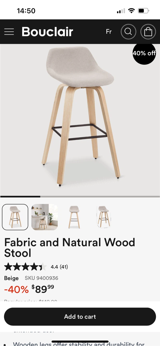 Bouclair Bar Stools (Set of 2) - photo 4