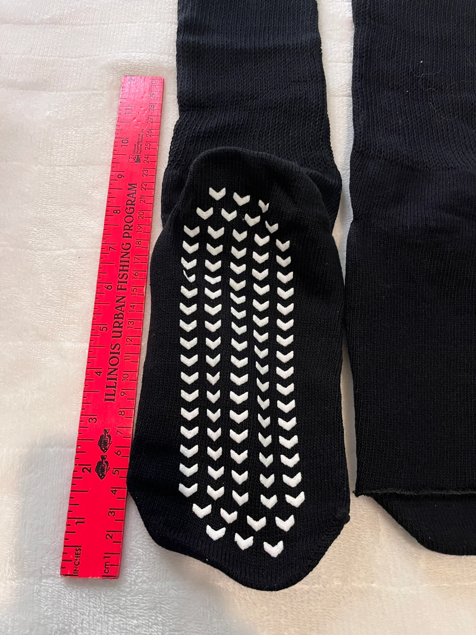 2-pairs 91%cotton Wide Socks with Non-Skid Grips - photo 2