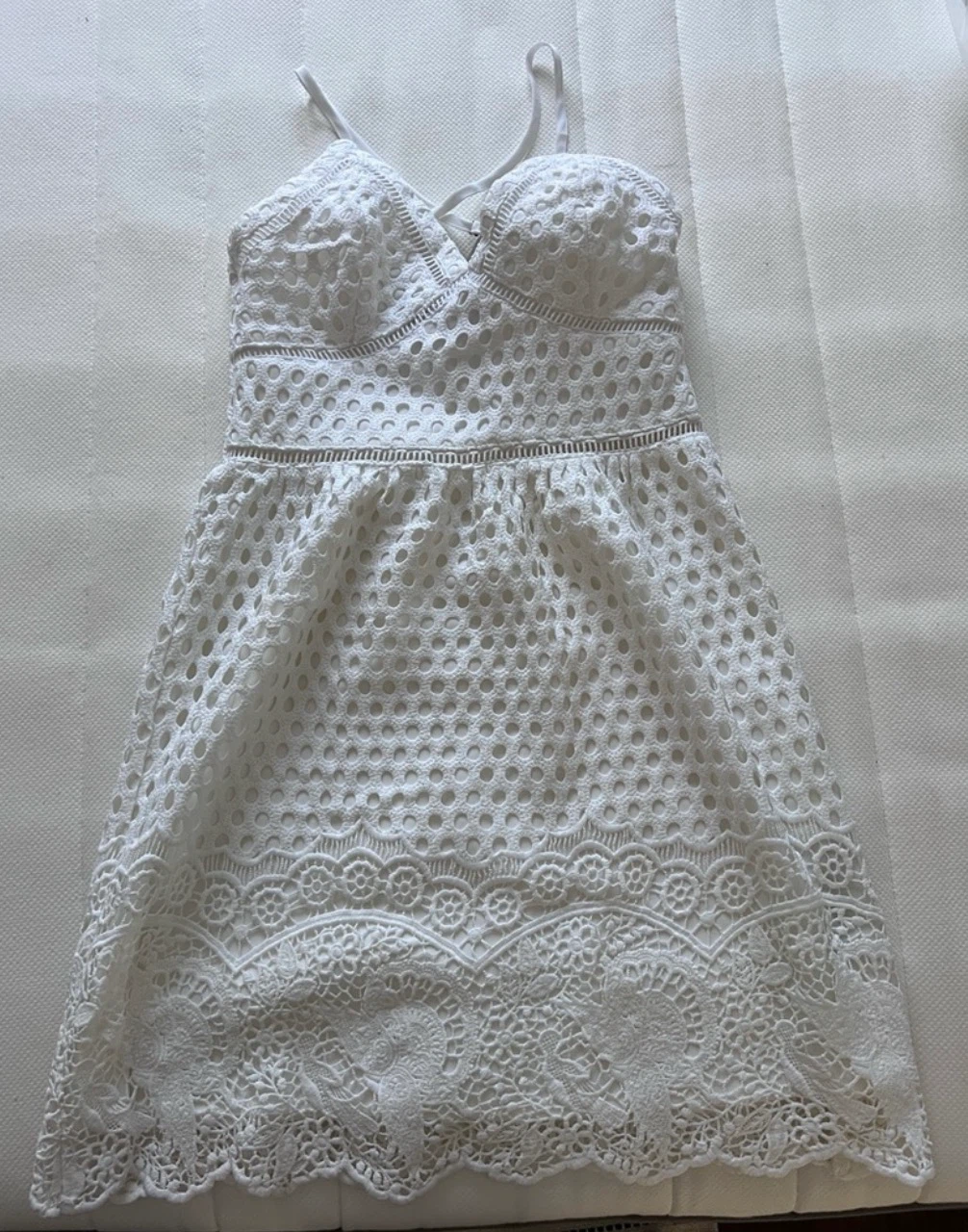 Abercrombie White Eyelet Dress - new with tags