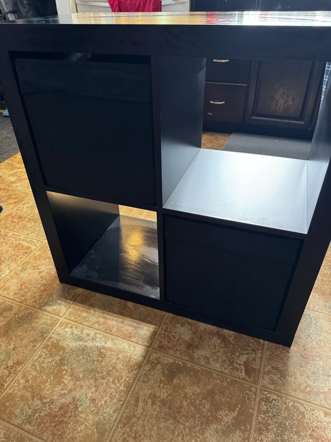 IKEA Kallax Black 4-Cube Storage Unit