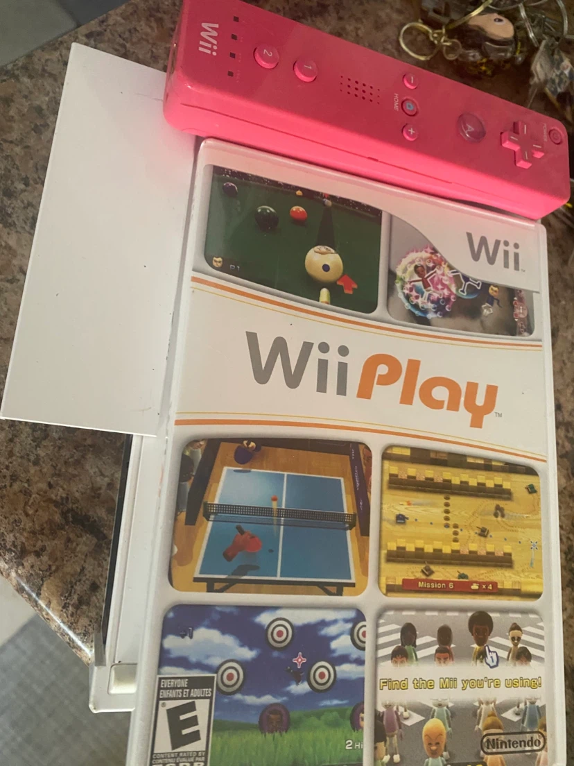 Nintendo Wii Play Game with Pink Wii Remote(no usb/cord) - photo 2