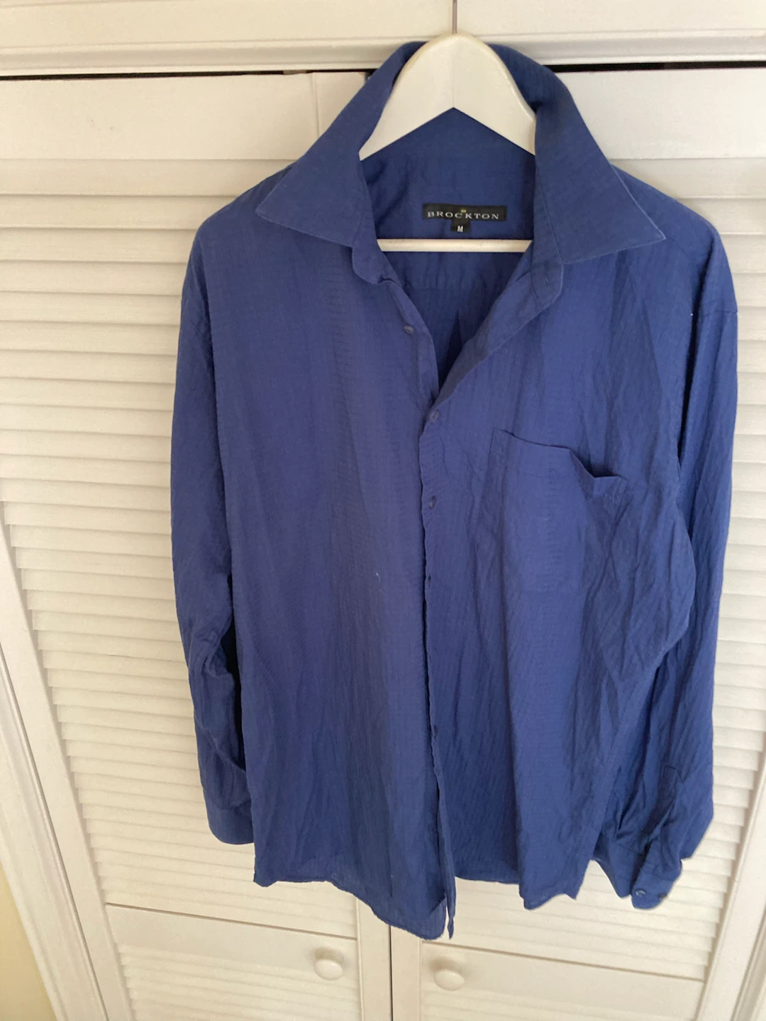 Brockton Men's Cotton Button-Up Shirt M