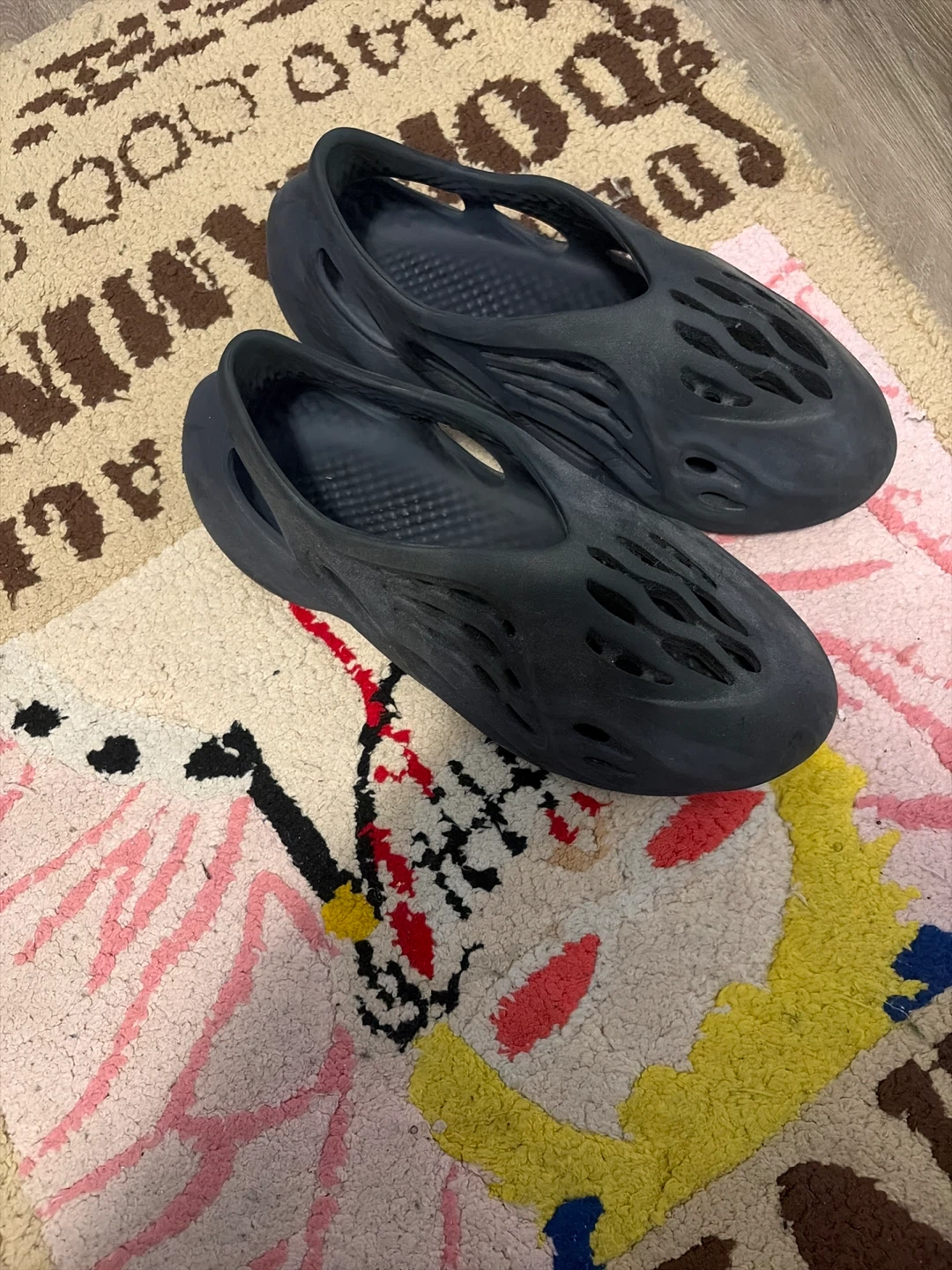 Black Kanye West Yeezy Foam Runner Shoes