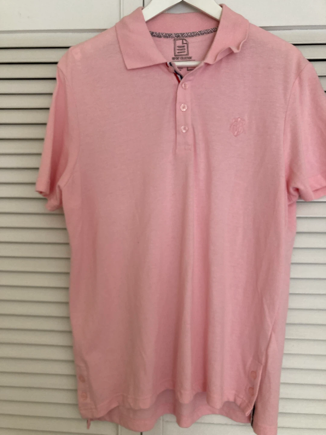 Report Collection Men’s Pink Cotton Polo Shirt - Size L - photo 2