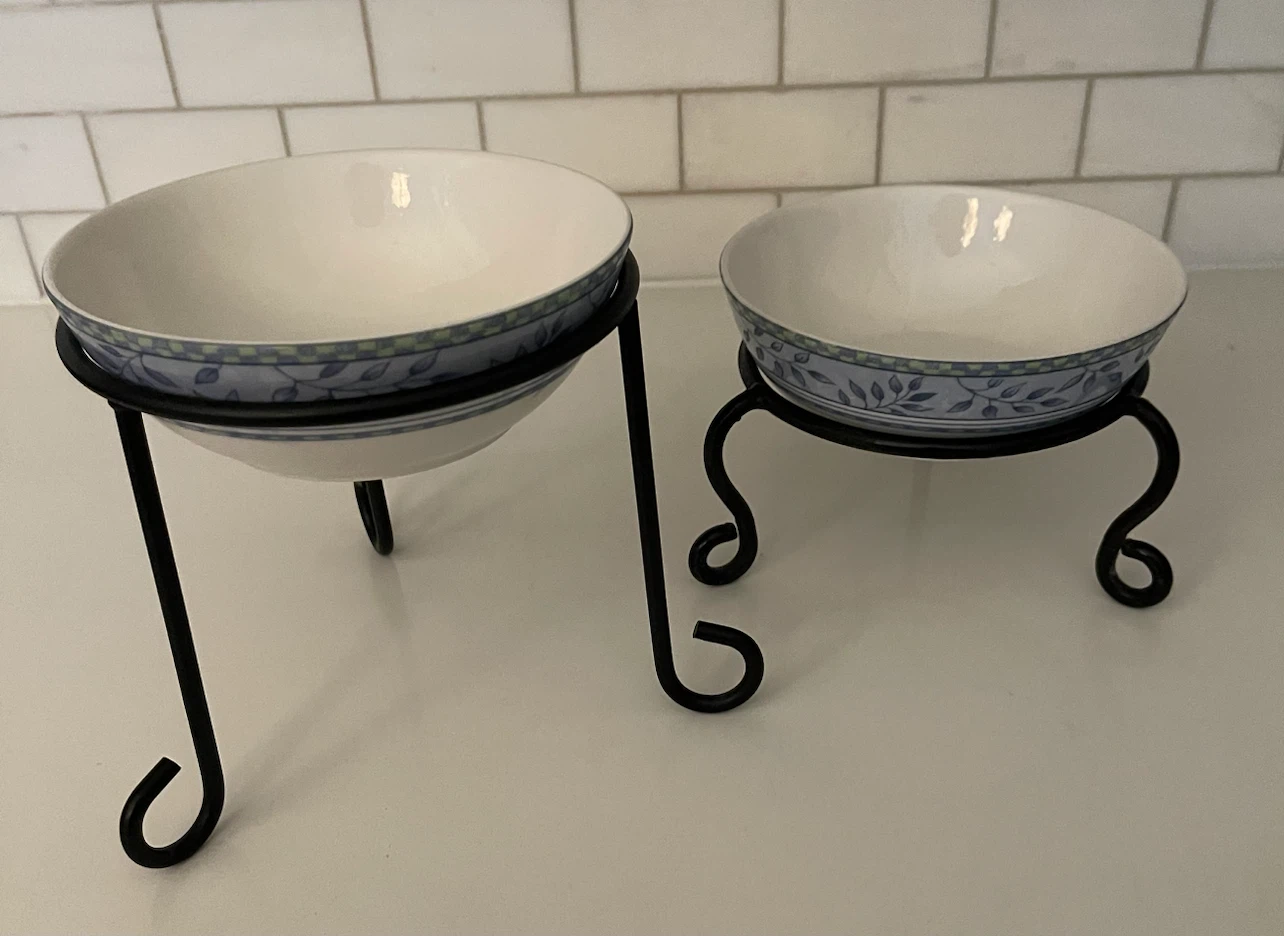 Set of 2 Metal Plate / Plant Stands - photo 2