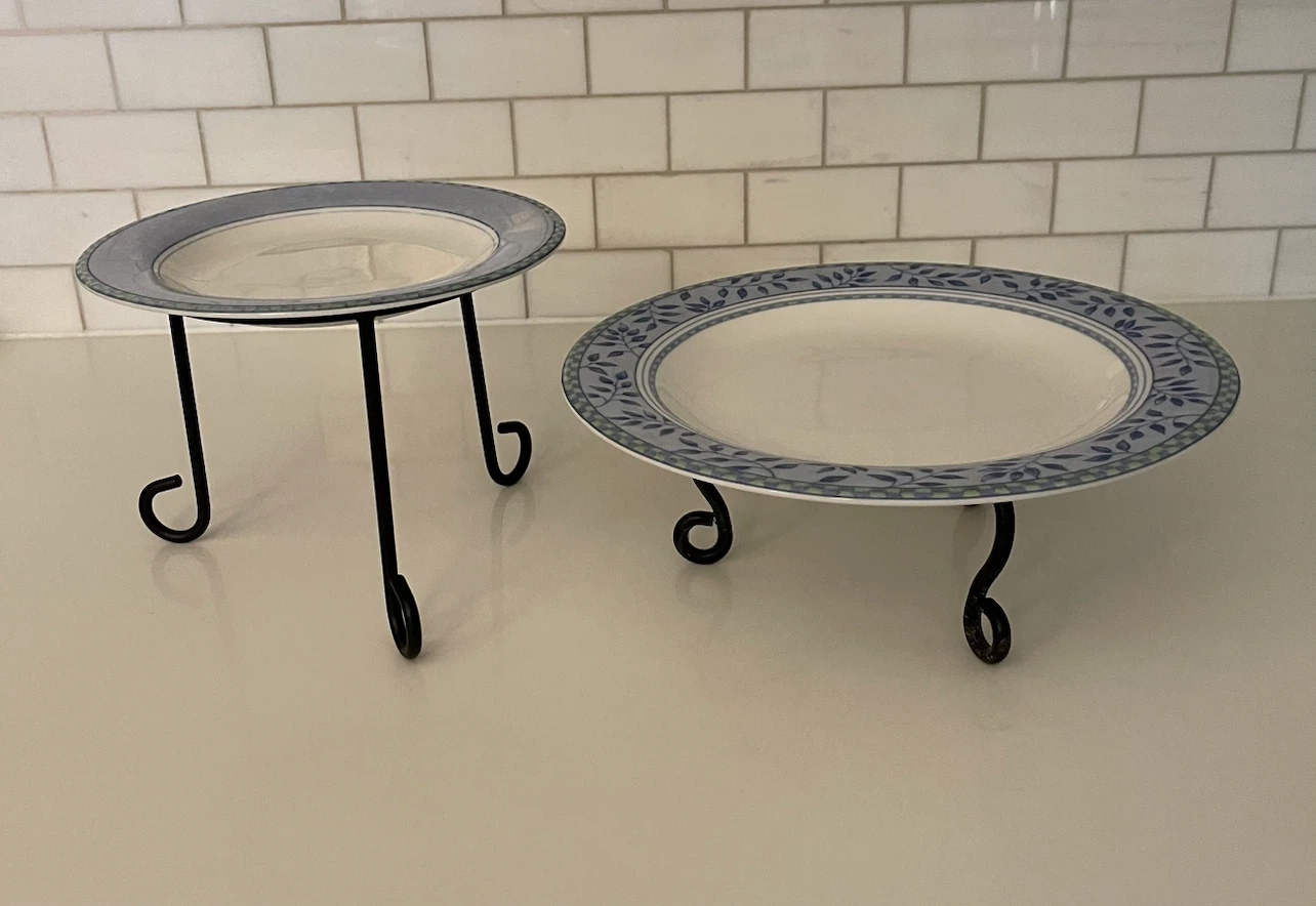 Set of 2 Metal Plate / Plant Stands - photo 5