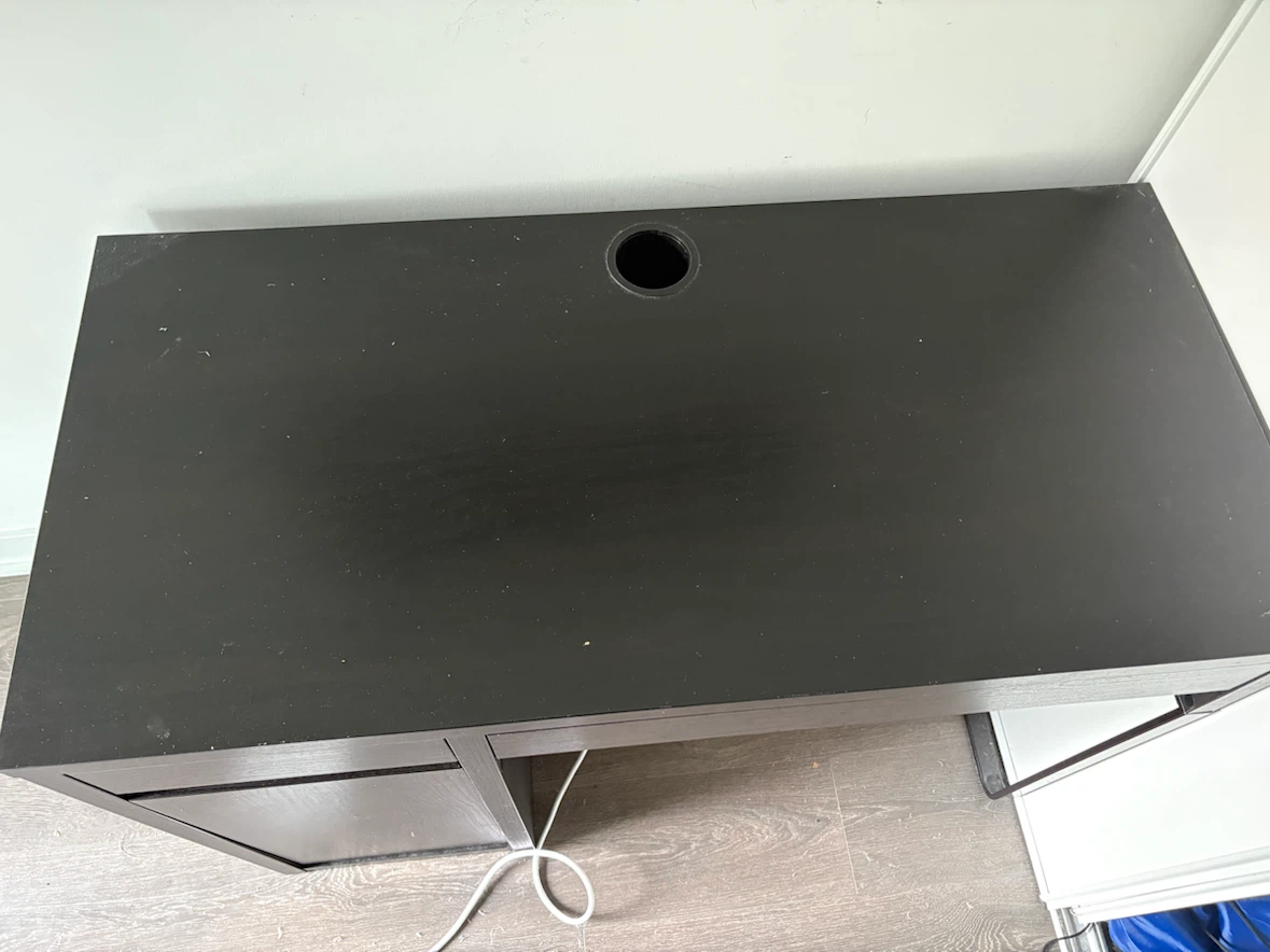 Black IKEA MICKE Desk - photo 2