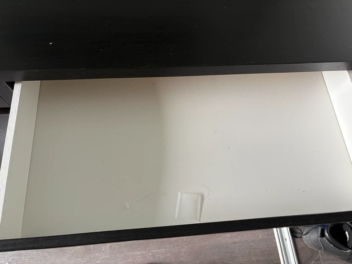 Black IKEA MICKE Desk - photo 3
