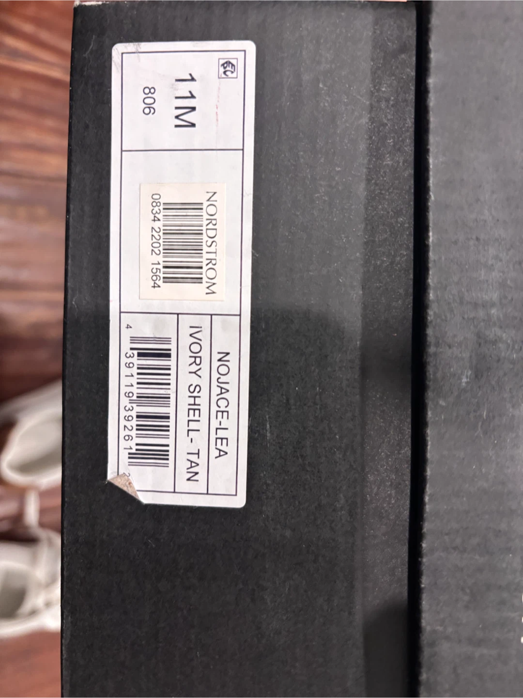 Nordstrom NOJACE-LEA Ivory Shell-Tan Leather Sneakers Size 11M - photo 4