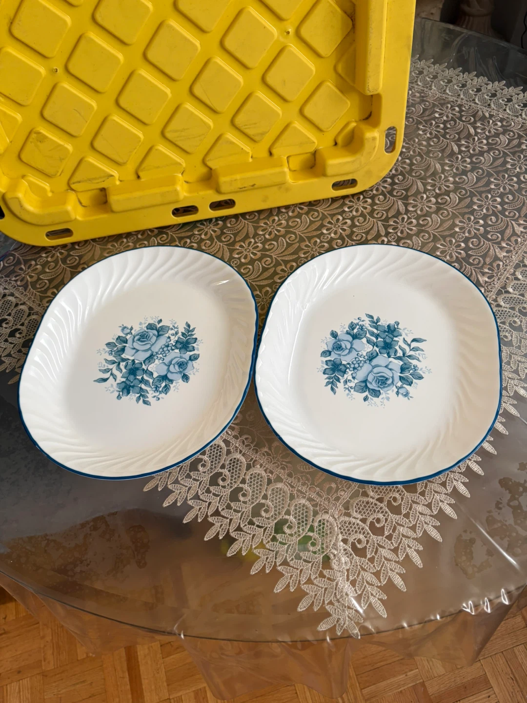 Corelle Blue Floral Dinnerware Set of 4 - photo 3
