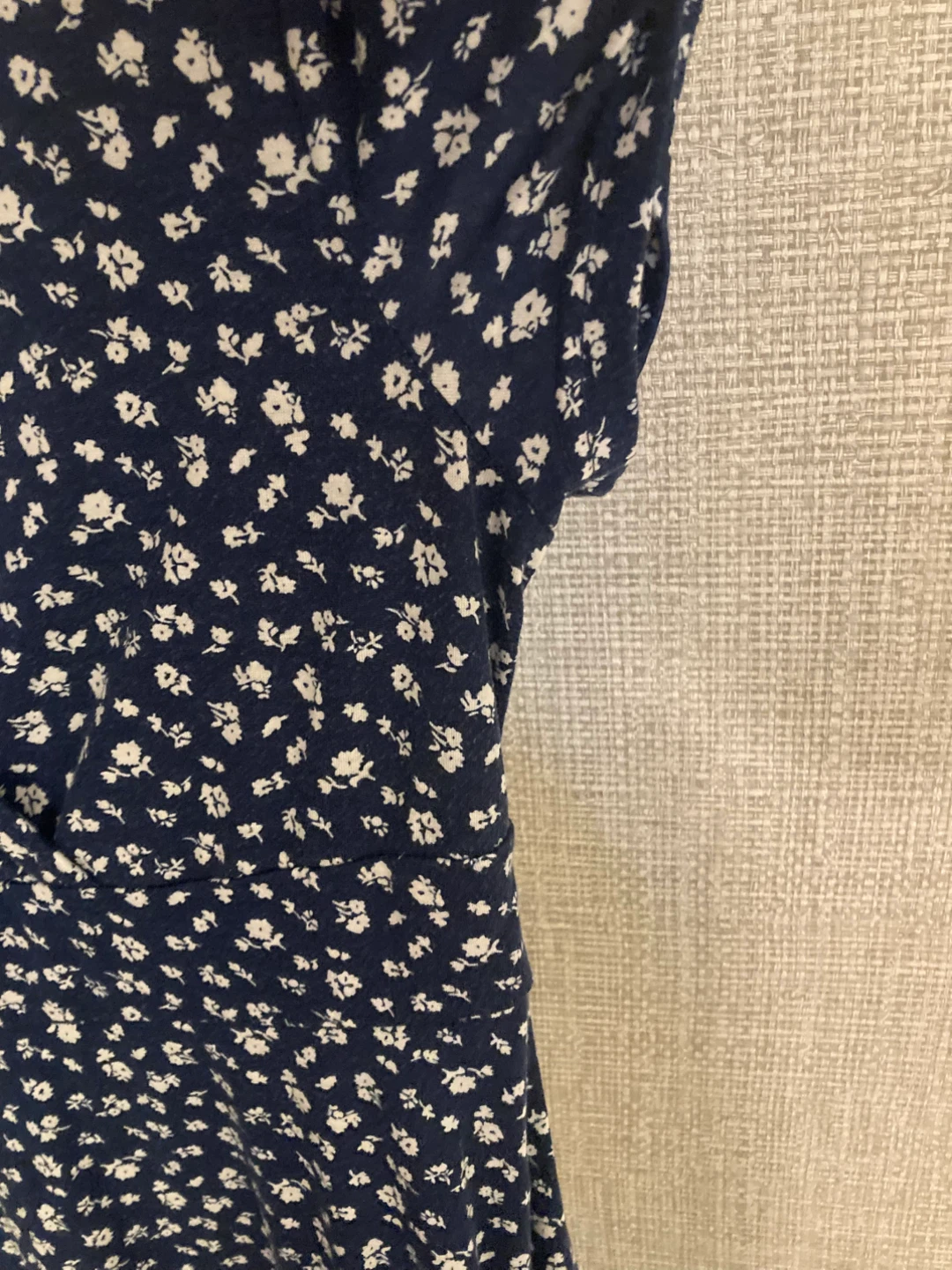 SHEIN Blue Floral Wrap Midi Dress - photo 5