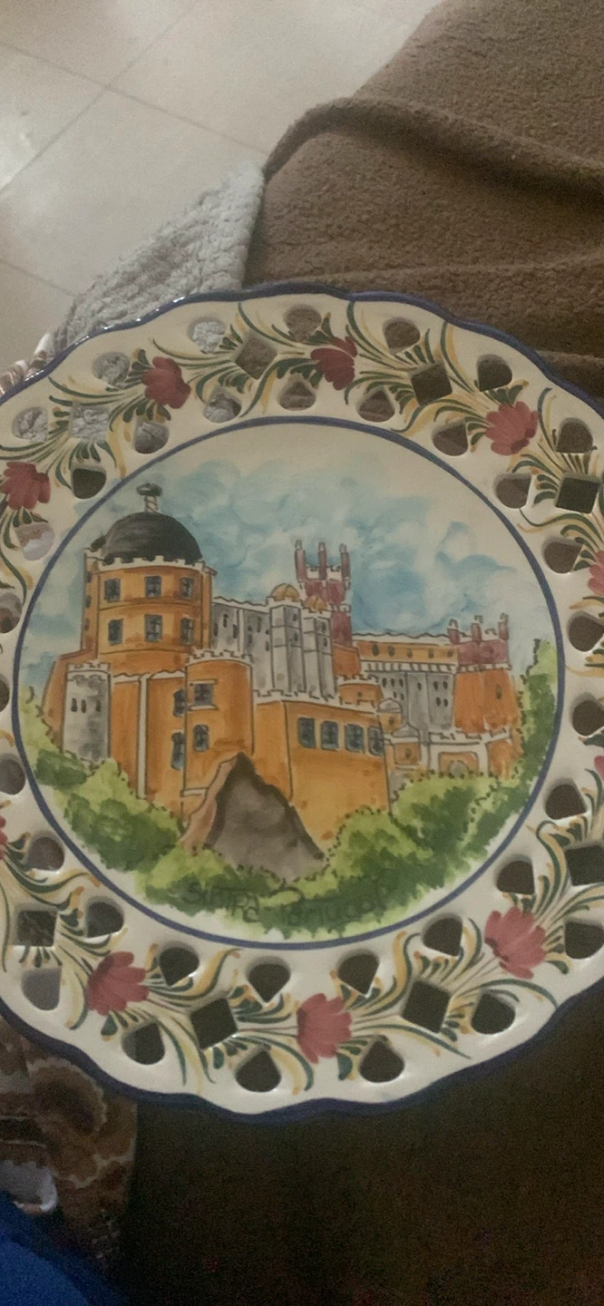 Decorative Plate with Castle Scene