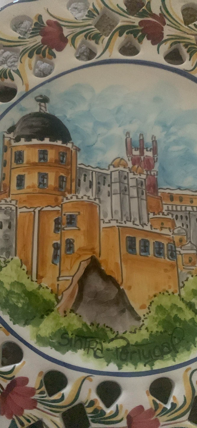 Decorative Plate with Castle Scene - photo 2