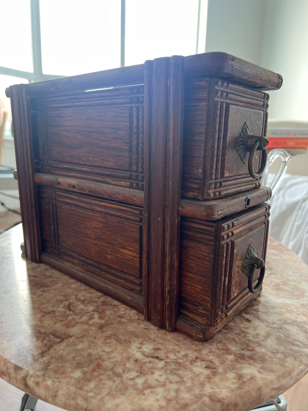 Vintage Wooden machine Drawers