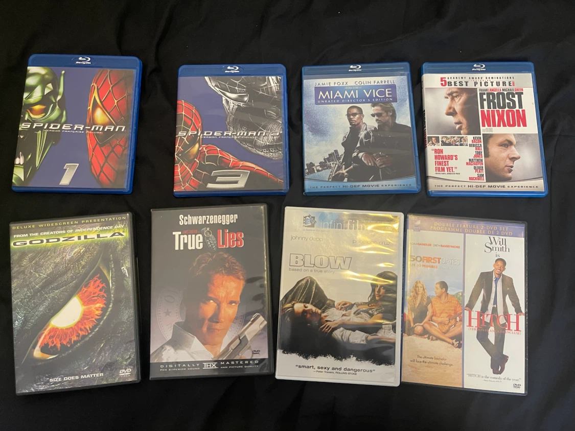 Movies blu-ray and dvd Lot