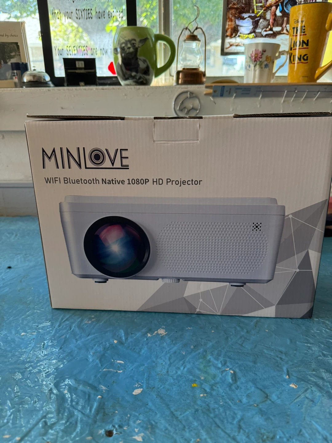 MINLOVE WiFi Bluetooth Native 1080P HD Projector