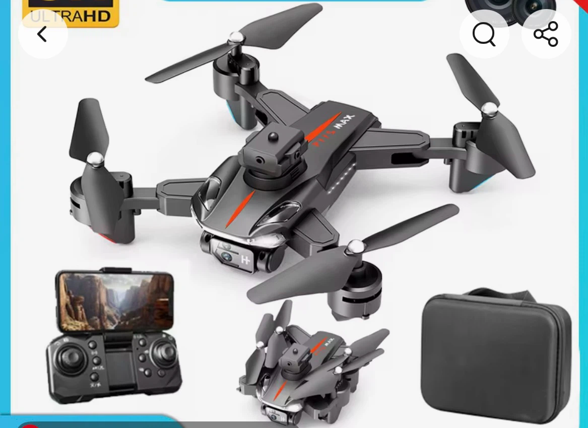 Collapsible Aircraft Drone with Remote and Case - photo 2