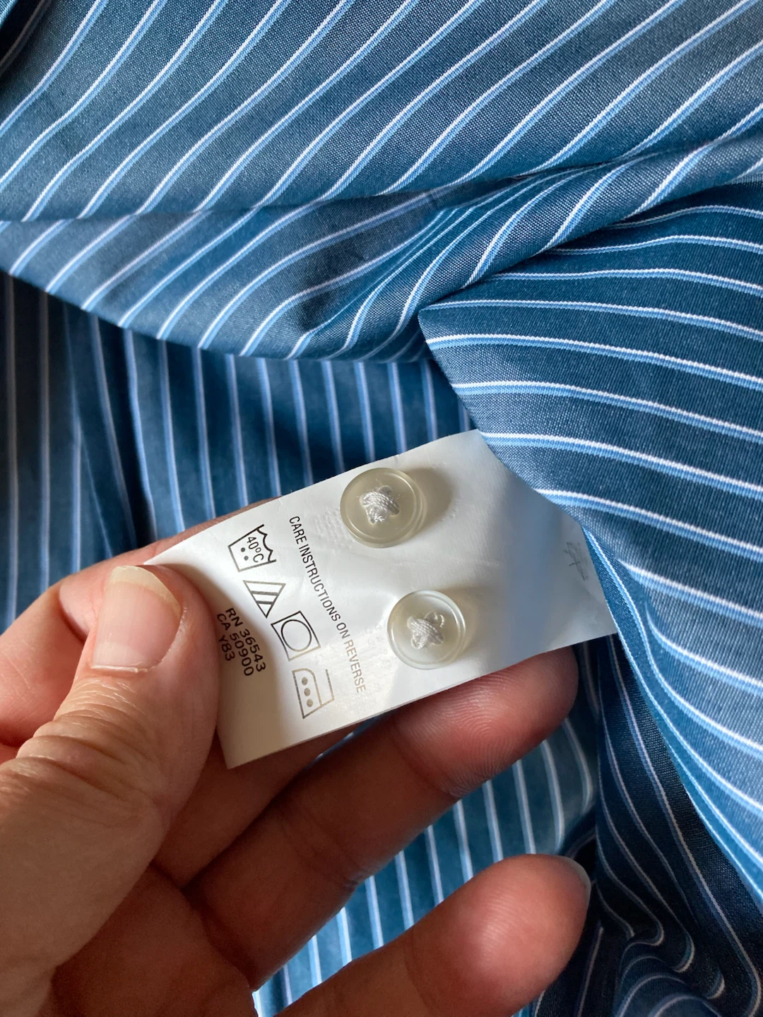 DKNY Men’s Slim Fit Striped Dress Shirt XL - photo 2
