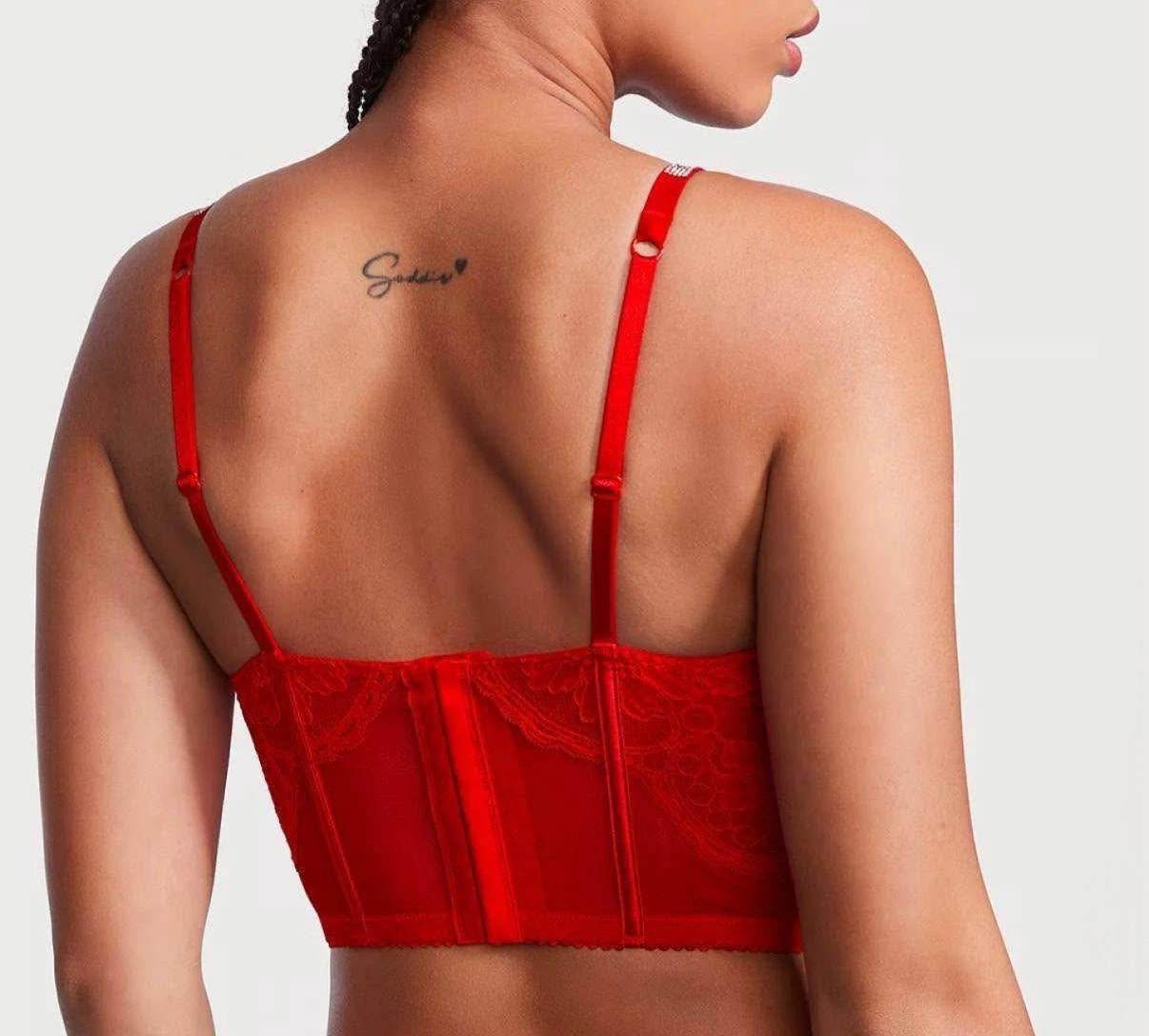 Victoria's Secret Red Lace Corset push up, 38 DD(E) - photo 2