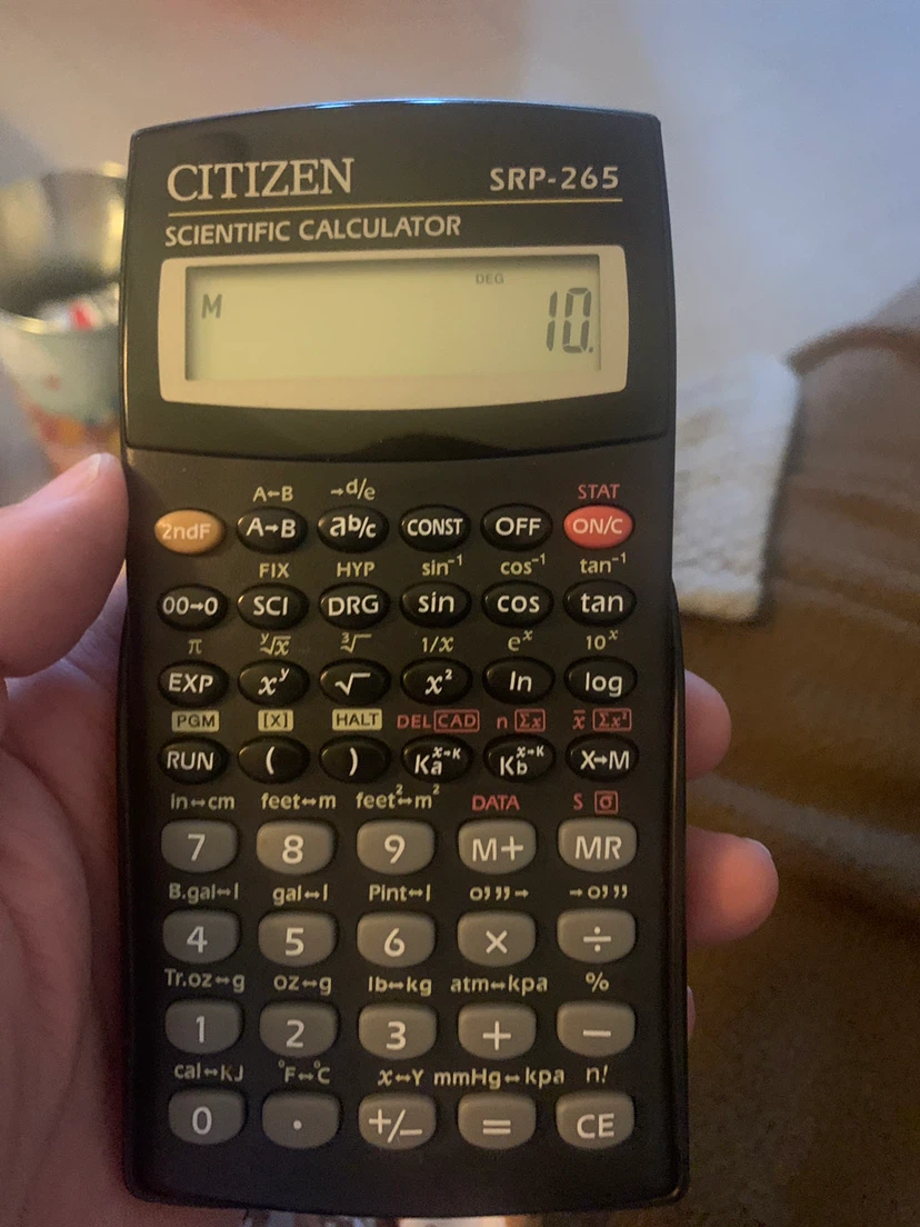 Citizen SRP-265 Scientific Calculator