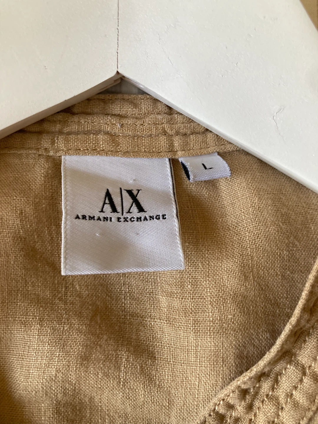 Men’s A|X Armani Exchange Linen Shirt L - photo 4