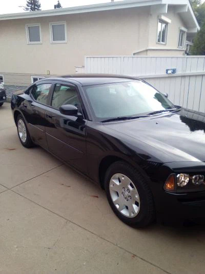 Black Dodge Charger Sedan